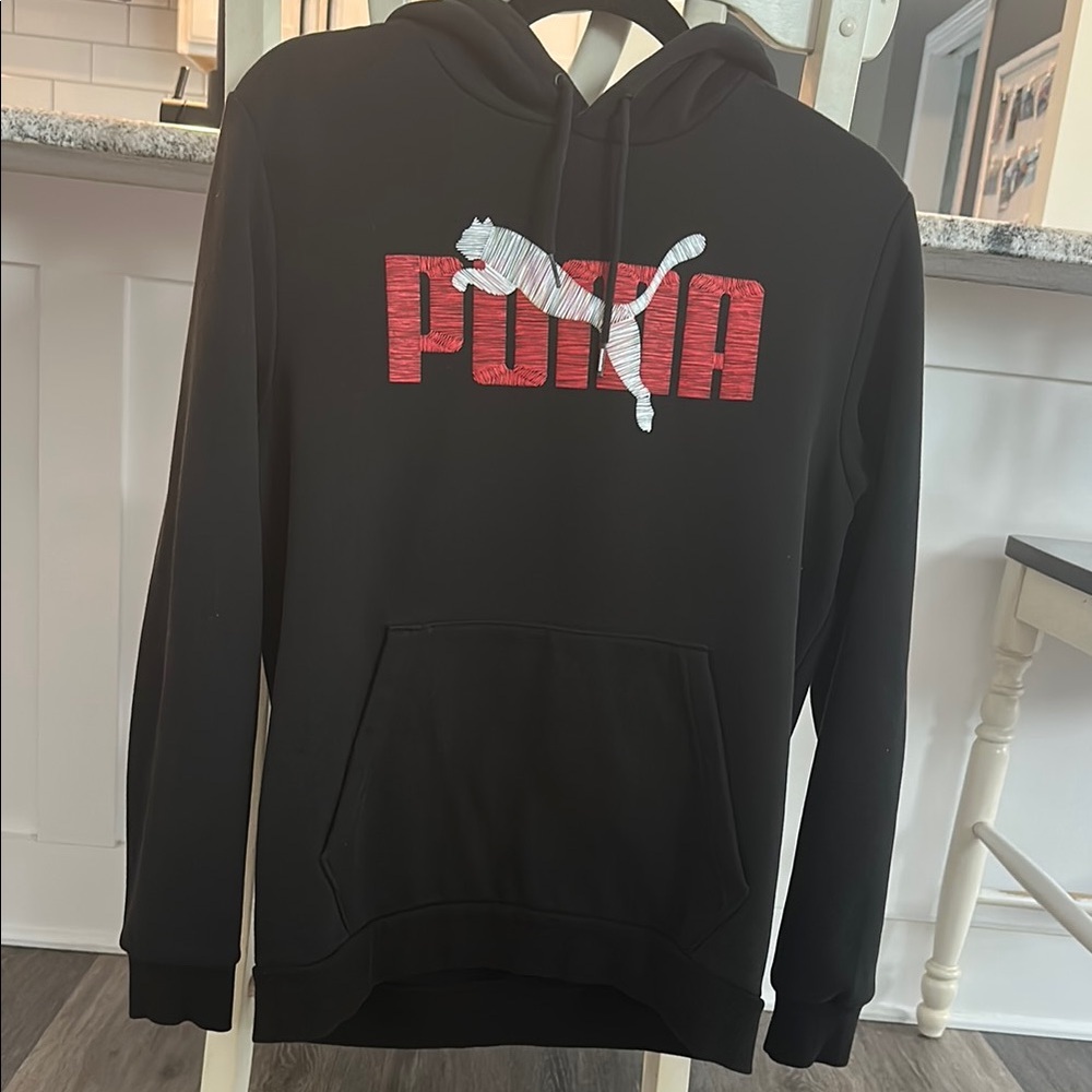 Puma Black Sweatshirt Hoodie Classic Pullover